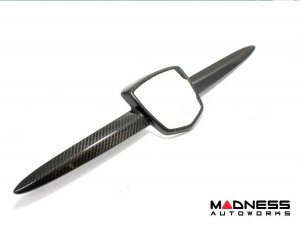 FIAT 500 ABARTH Front Emblem Cover - Carbon Fiber